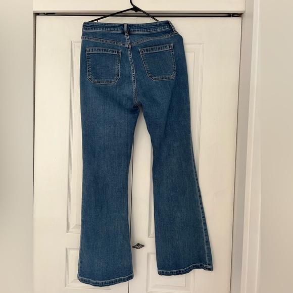 Gap High Rise '70s Flare Jeans 10r - Picture 2 of 4